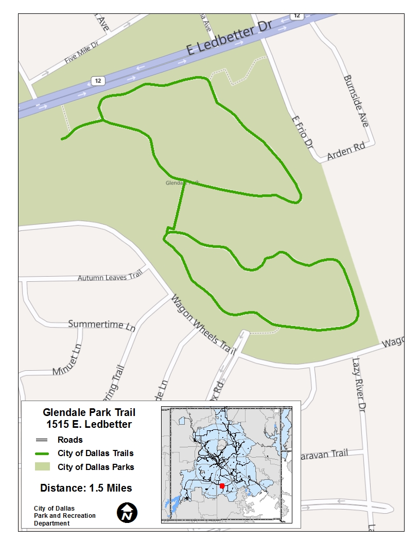 Glendale Park Trail Map