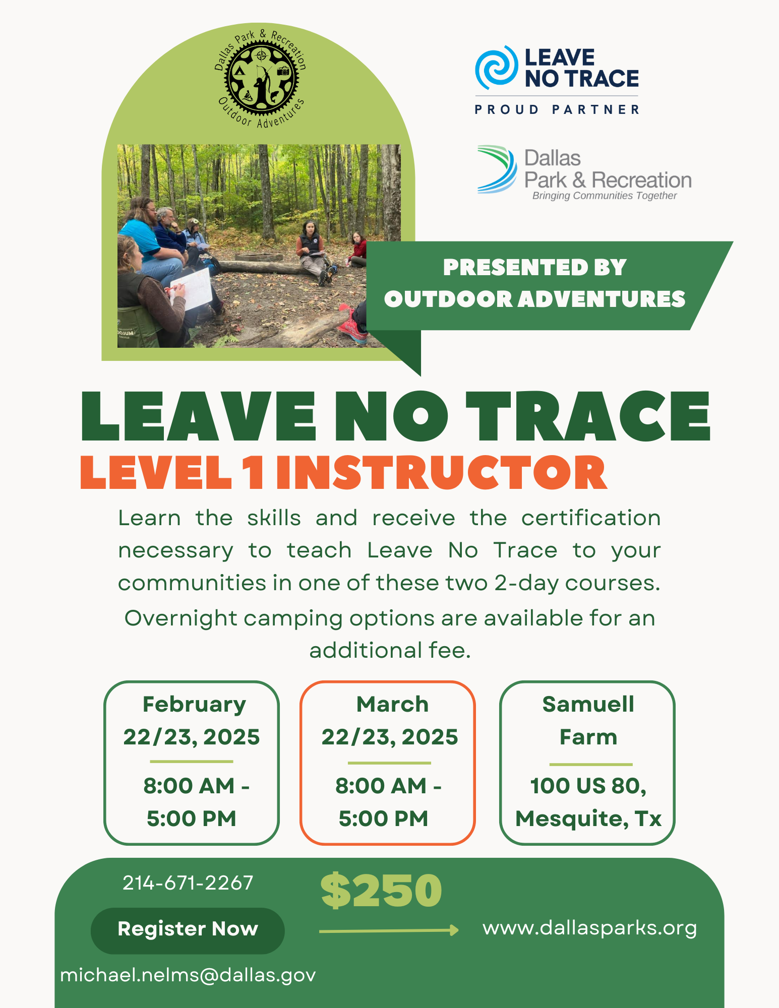 Leave No Trace Level 1 Certification Course