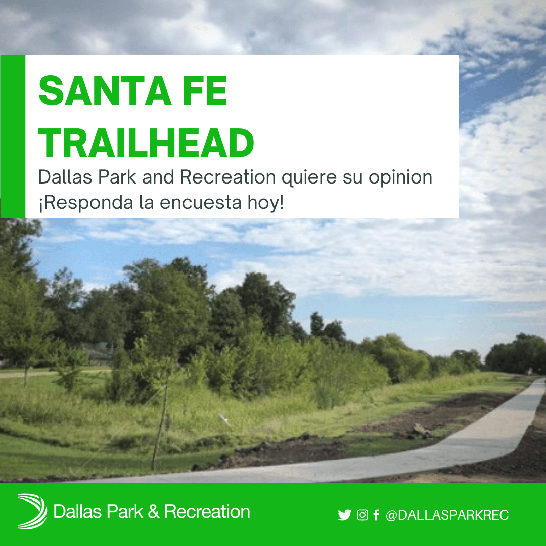 Dallas Park and Recreation quiere su opinion.