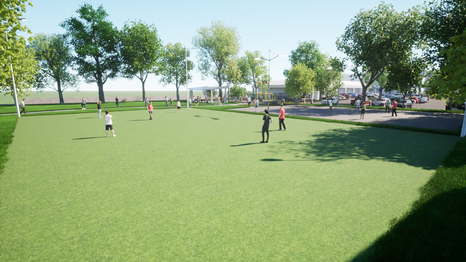 Forest Audelia Park Concept Aerial 2