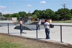 Children at skate park