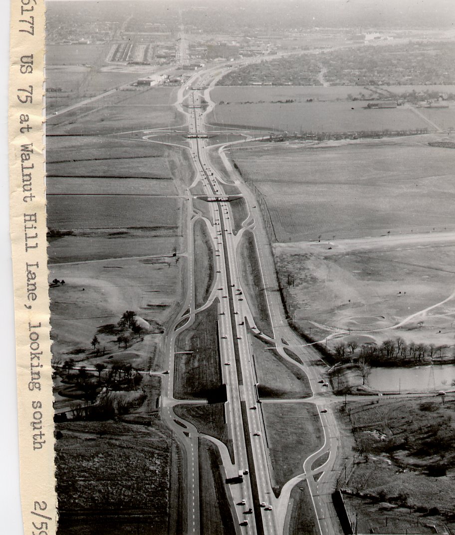 Central Expressway at Walnut Hill, 1958
